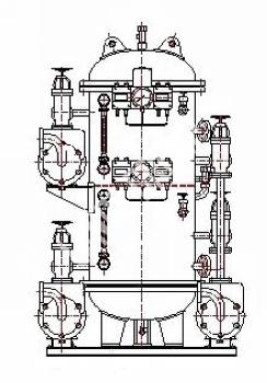 Sea water,fresh water combination hydrophore