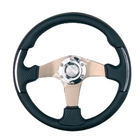 Leather steering wheel